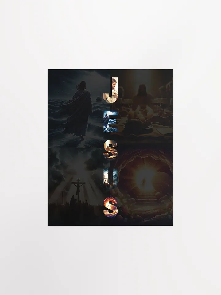 JESUS: A Journey of Hope, Sacrifice, and Resurrection - Digital Art Poster product image (1)