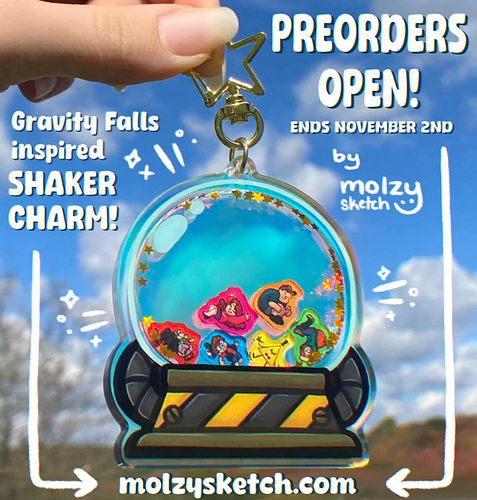 GRAVITY FALLS RIFT SHAKER CHARMS ARE NOW AVAILABLE FOR PREORDER :)

ORDER AT molzysketch.com !!!

(Ends on November 2nd)

#gr...