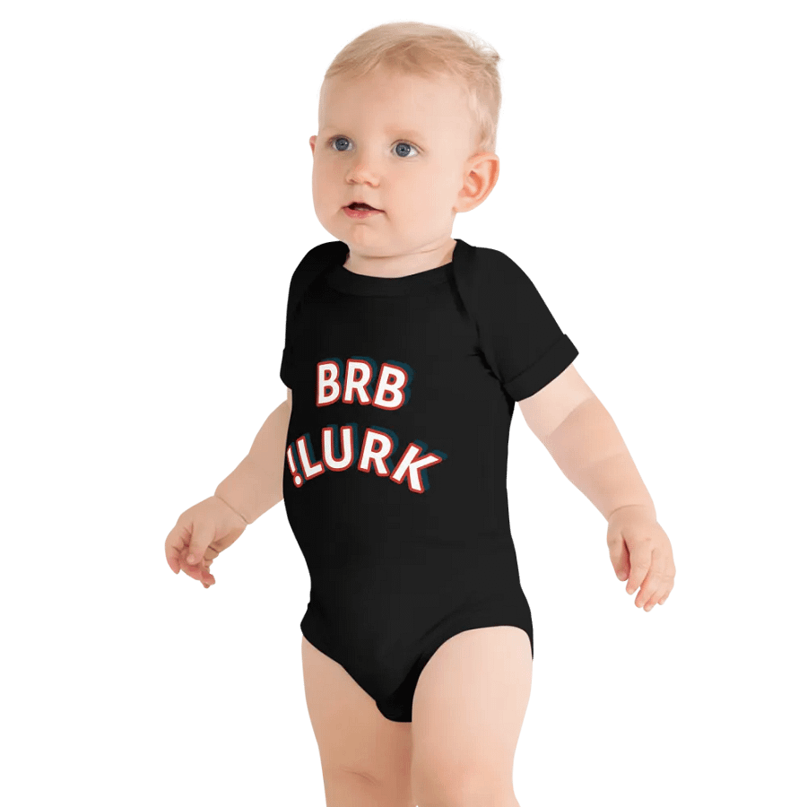 Bold BRB & LURK Baby Onesie product image (9)