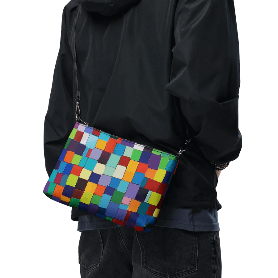 Chroma Grid Crossbody: Colorful Mosaic Bag product image (9)