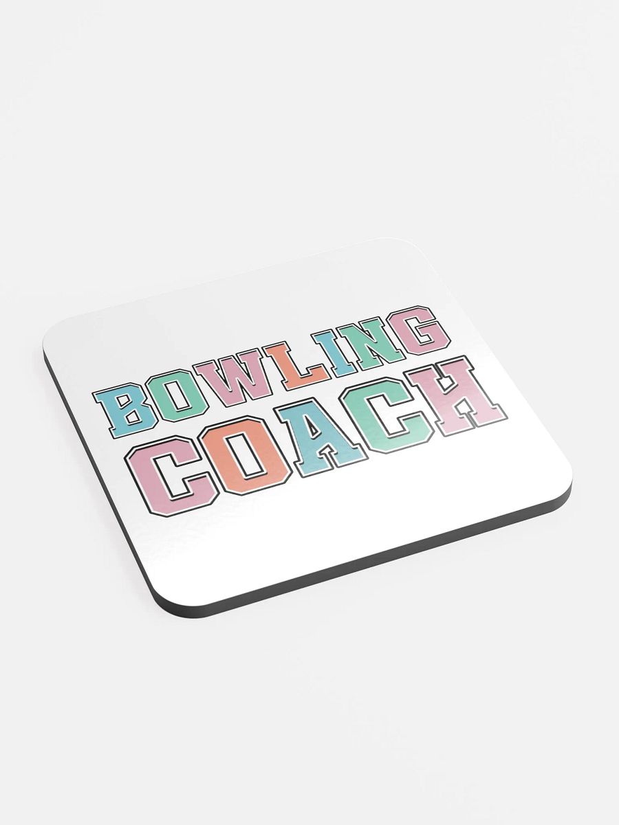 Bowling Coach Vibrant Cork Coaster product image (3)