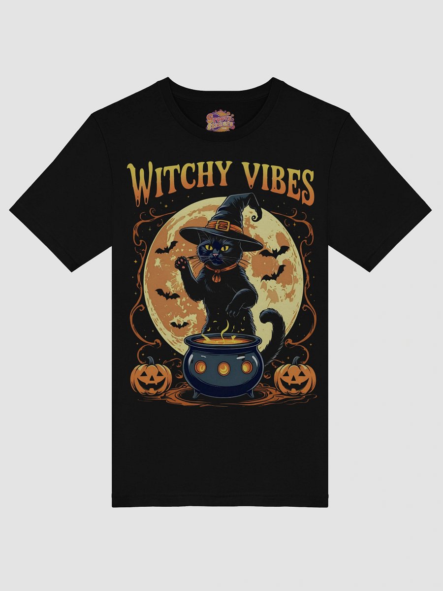 Witchy Vibes Black Cat T-Shirt product image (3)