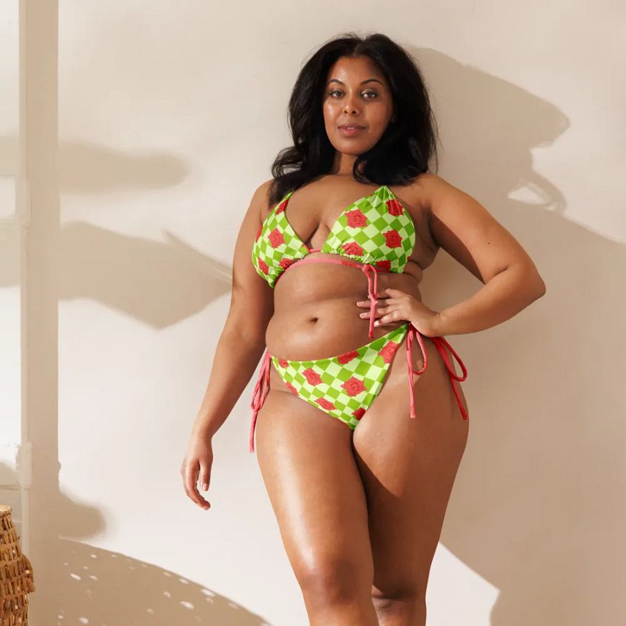 Rosy string bikini {honeydew} product image (7)