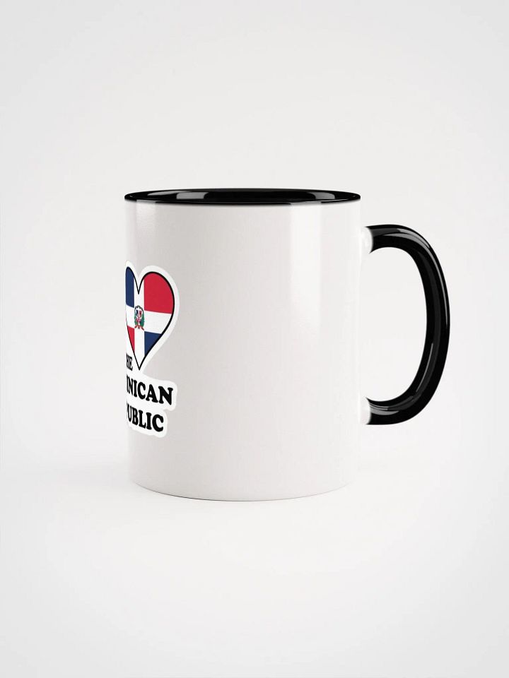 Dominican Republic Flag Heart Ceramic Mug product image (1)