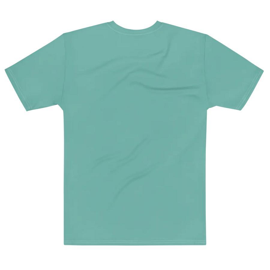 Plain Turquoise Green True Summer Men's Crewneck Polyester Heavyweight Premium T-Shirt by Treasure Pie product image (7)