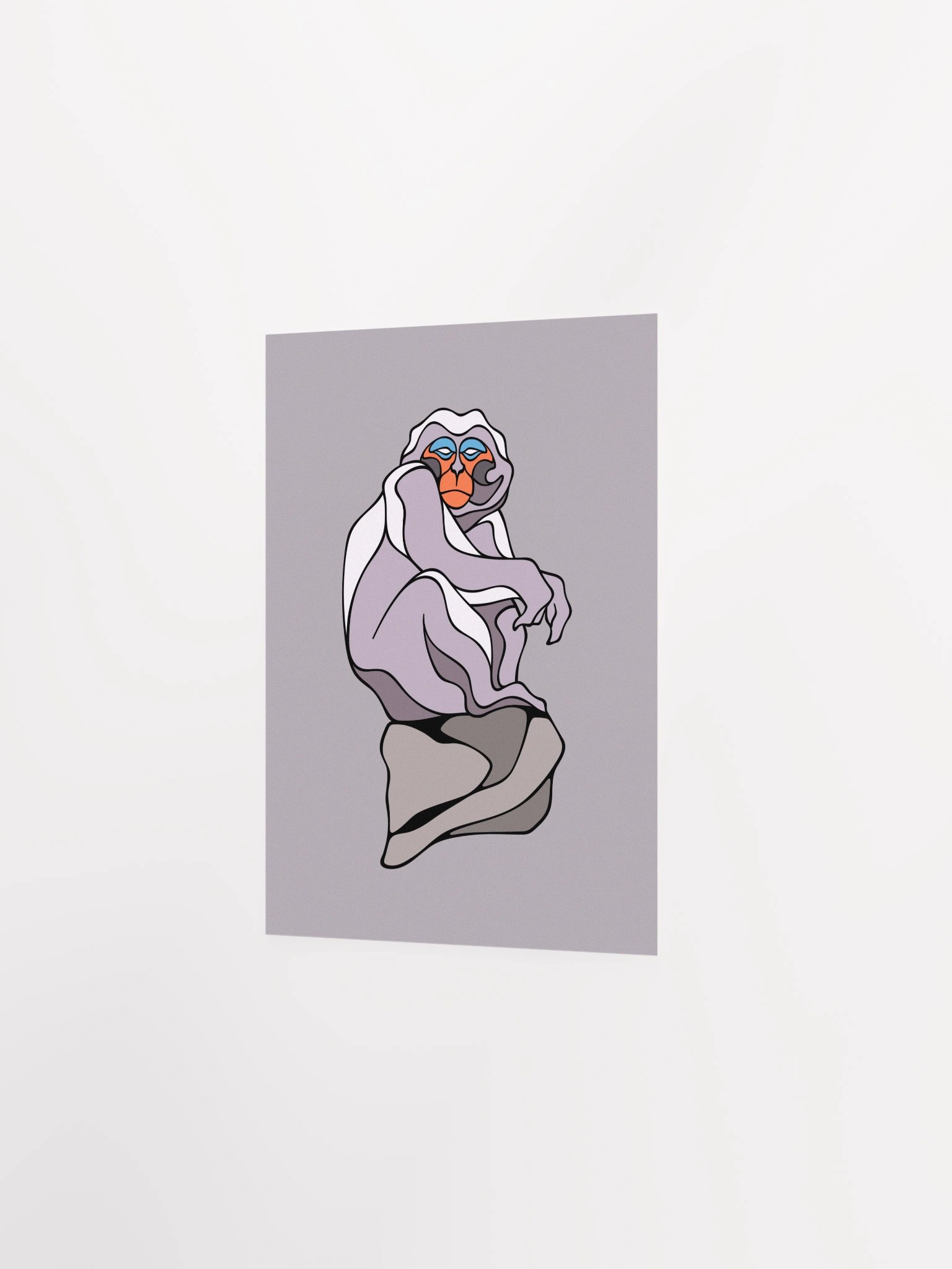 Haughty Macaque - Rectangle Matte Paper Poster product image (2)