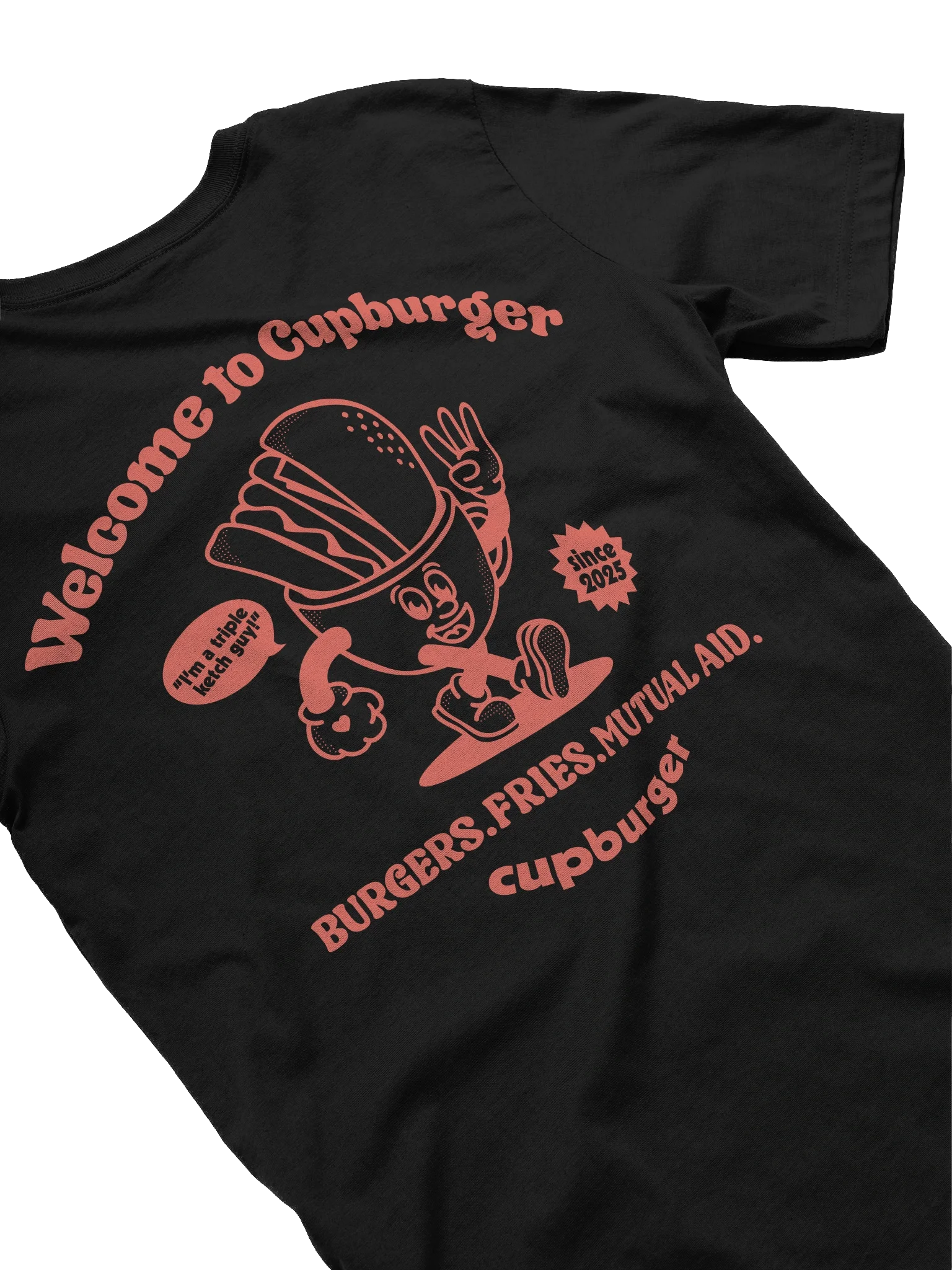 Cupburger "Fast Food" Black Tee product image (4)