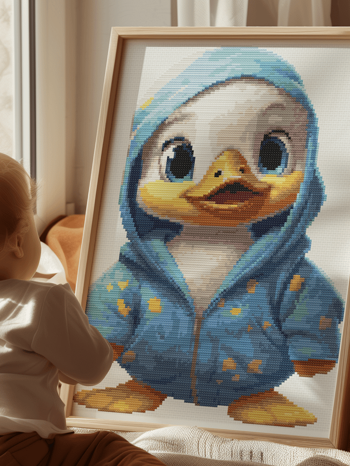 Cozy Quacks Cross Stitch Pattern product image (1)