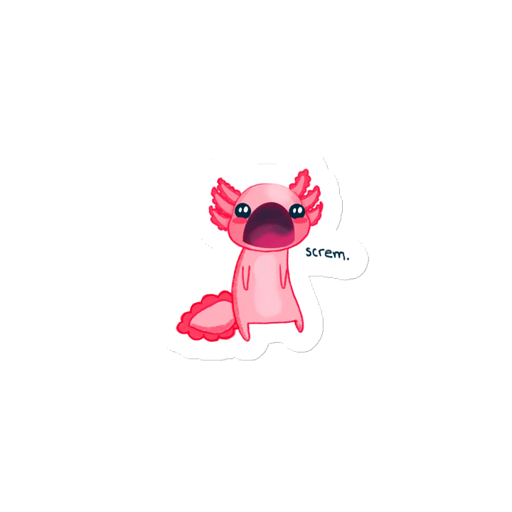 Axolotl screm magnet product image (2)