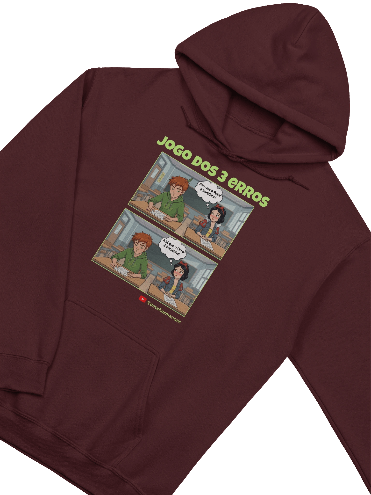 Hoodie Unissex (Jogo dos 3 Erros): Peter e Branca de Neve product image (3)