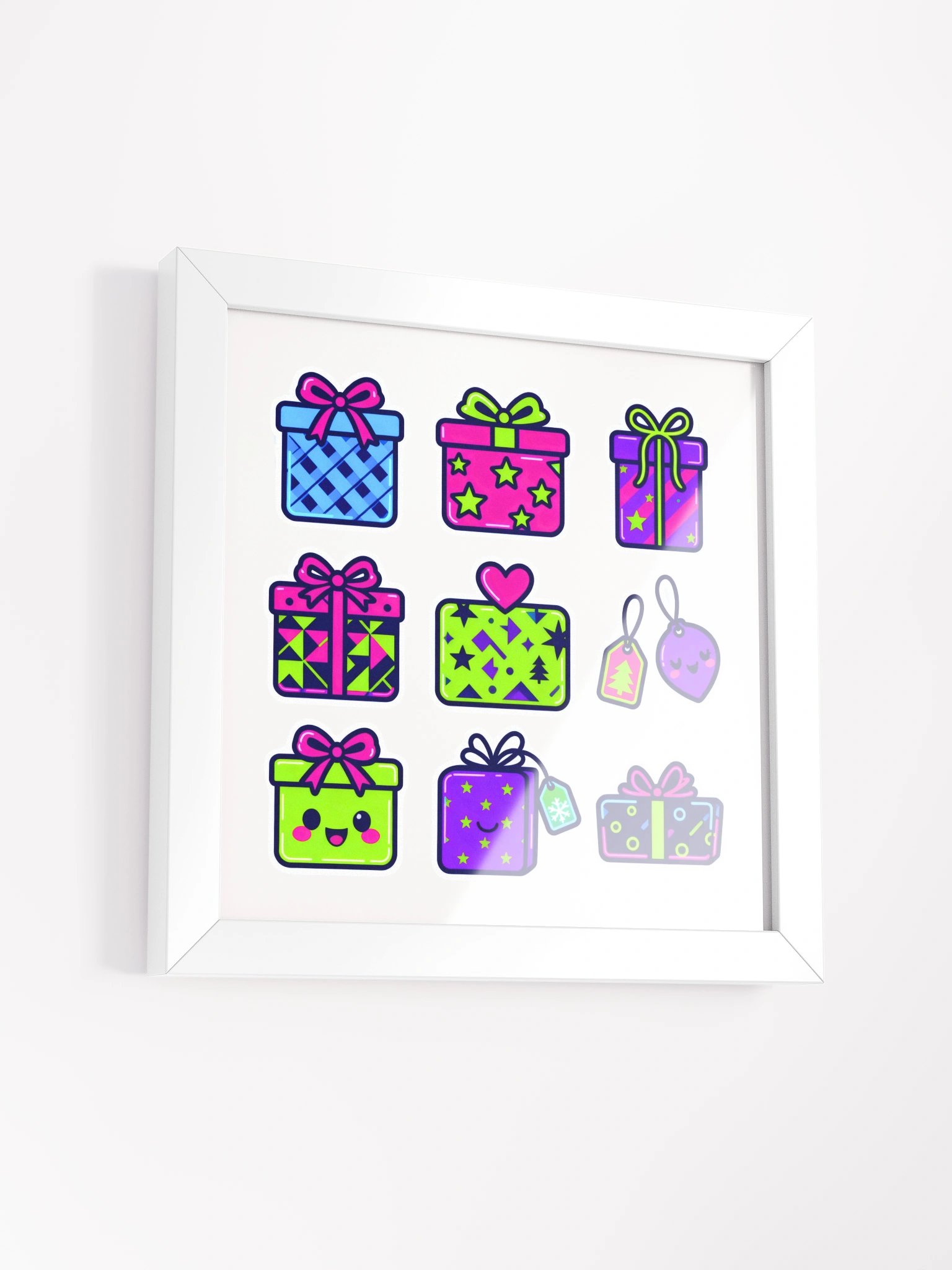 WRAPPED WITH CHEER Wallart Print With White Frame product image (5)