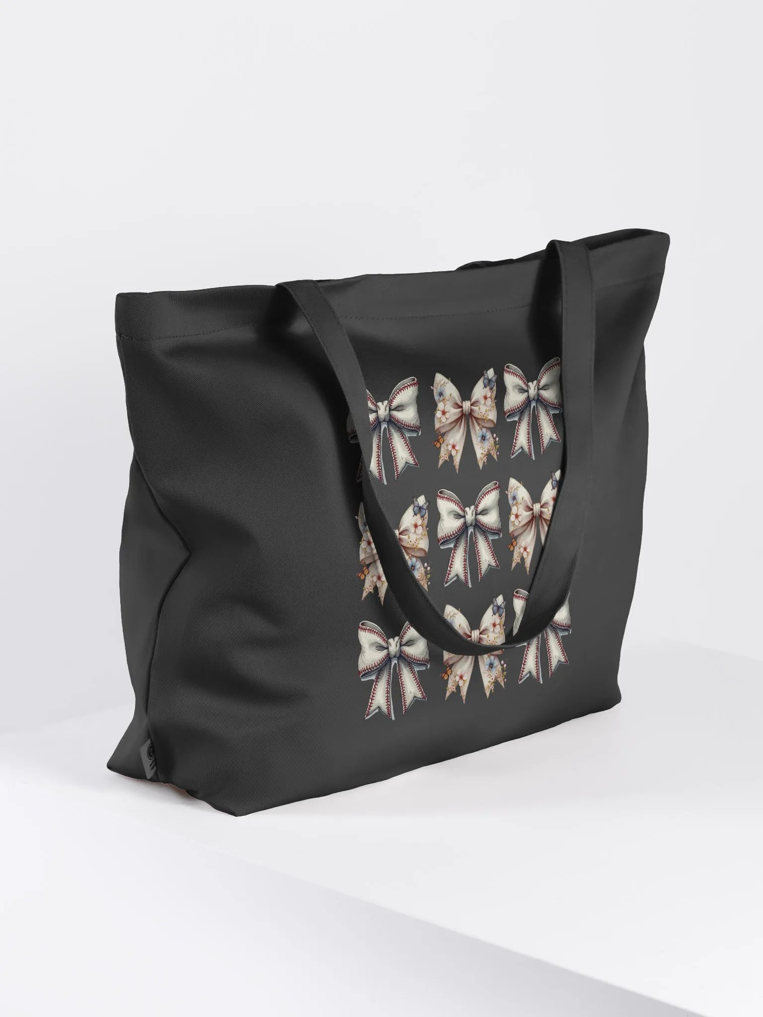 Spring Bows Baseball Butterfly Blooms Tote Bag product image (1)