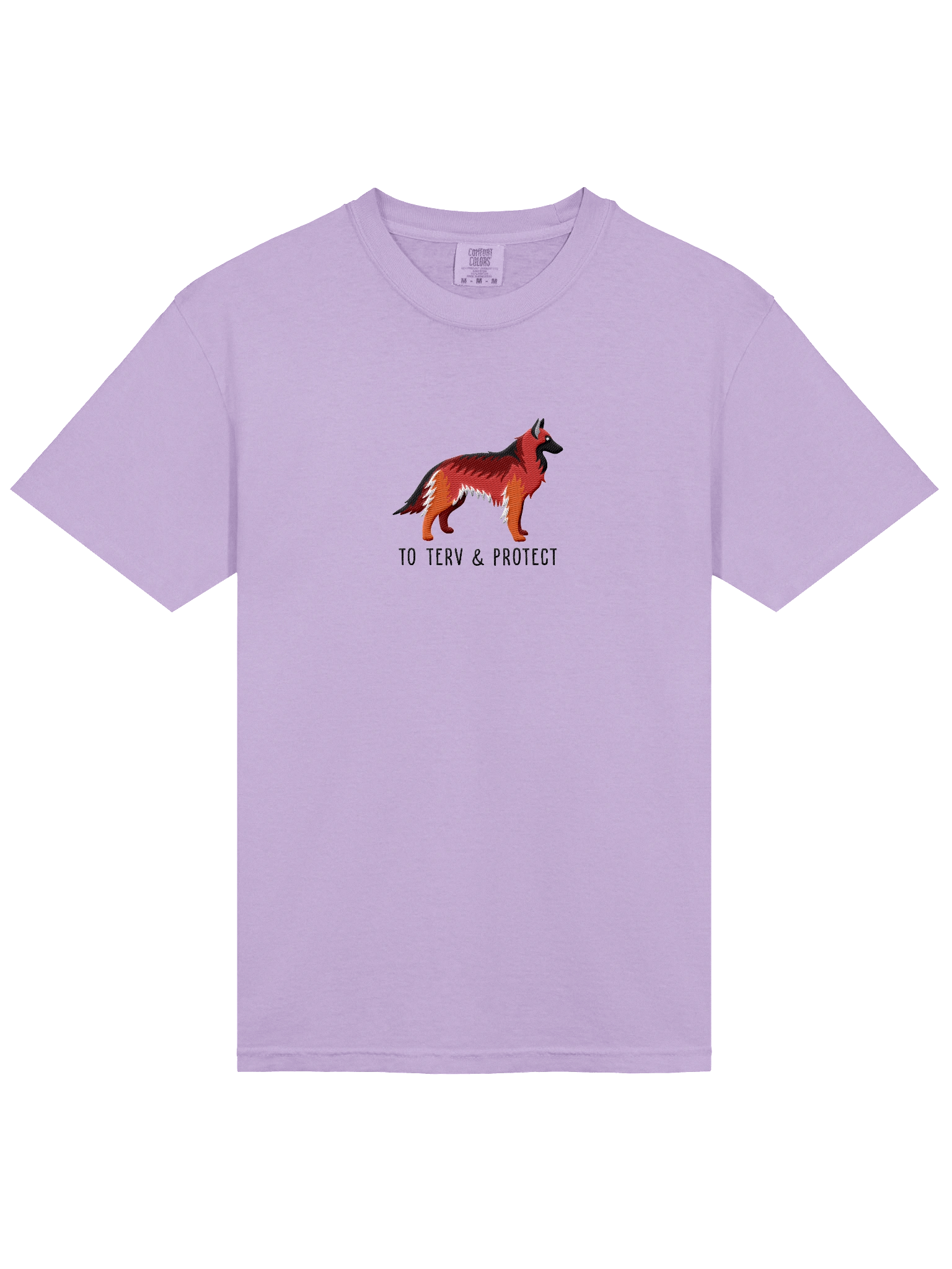 To Terv and Protect T-Shirt(Embroidered) of a Belgian Tervuren(Red) product image (33)