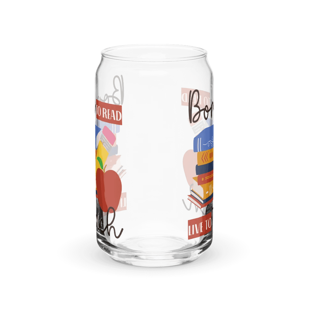 Ice Coffee Glass Tumbler Gift For A Book Lover Teacher product image (9)