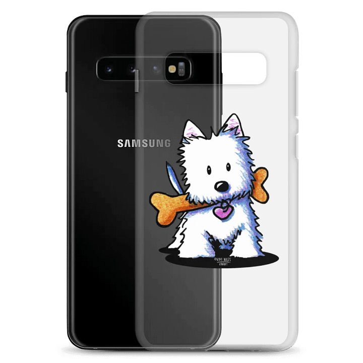 Westie With Bone Clear Samsung® Case product image (8)