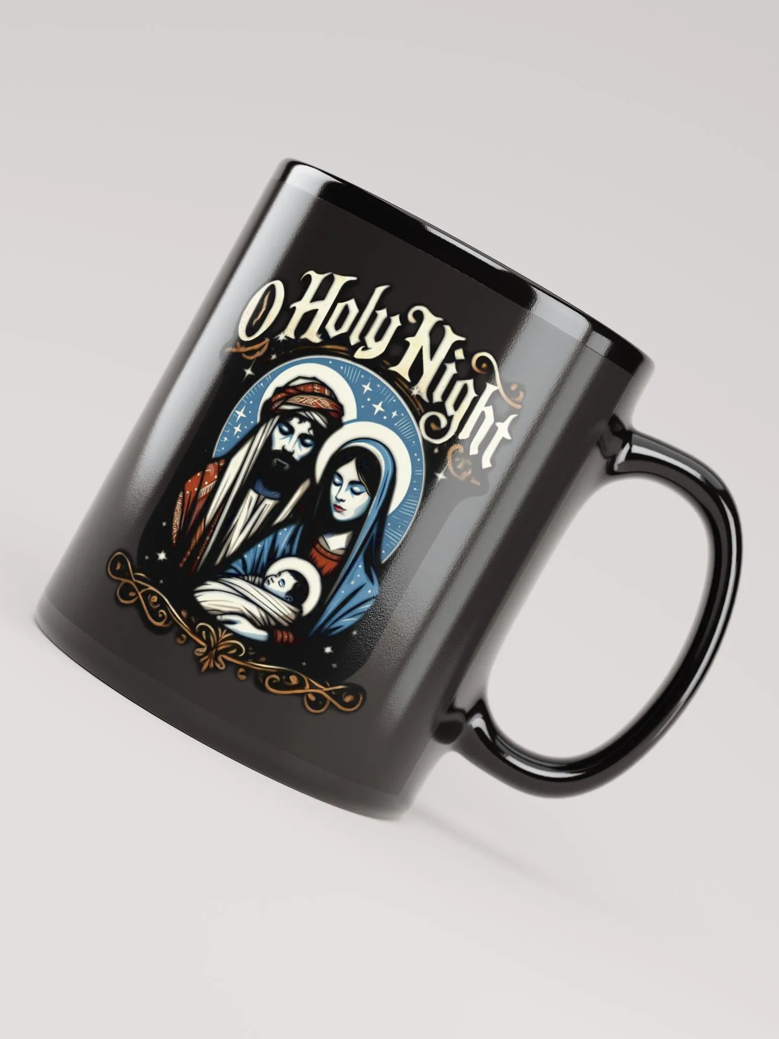 O Holy Night Glossy black Mug product image (7)