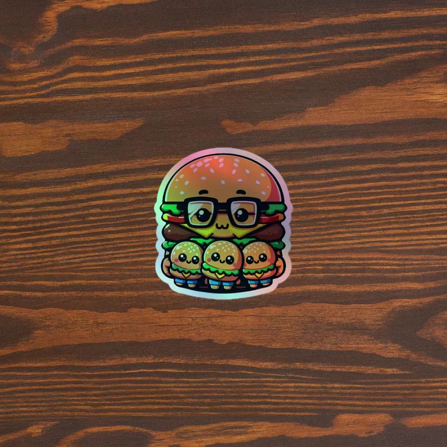 Burger Buddies Holographic Sticker Sheet product image (5)
