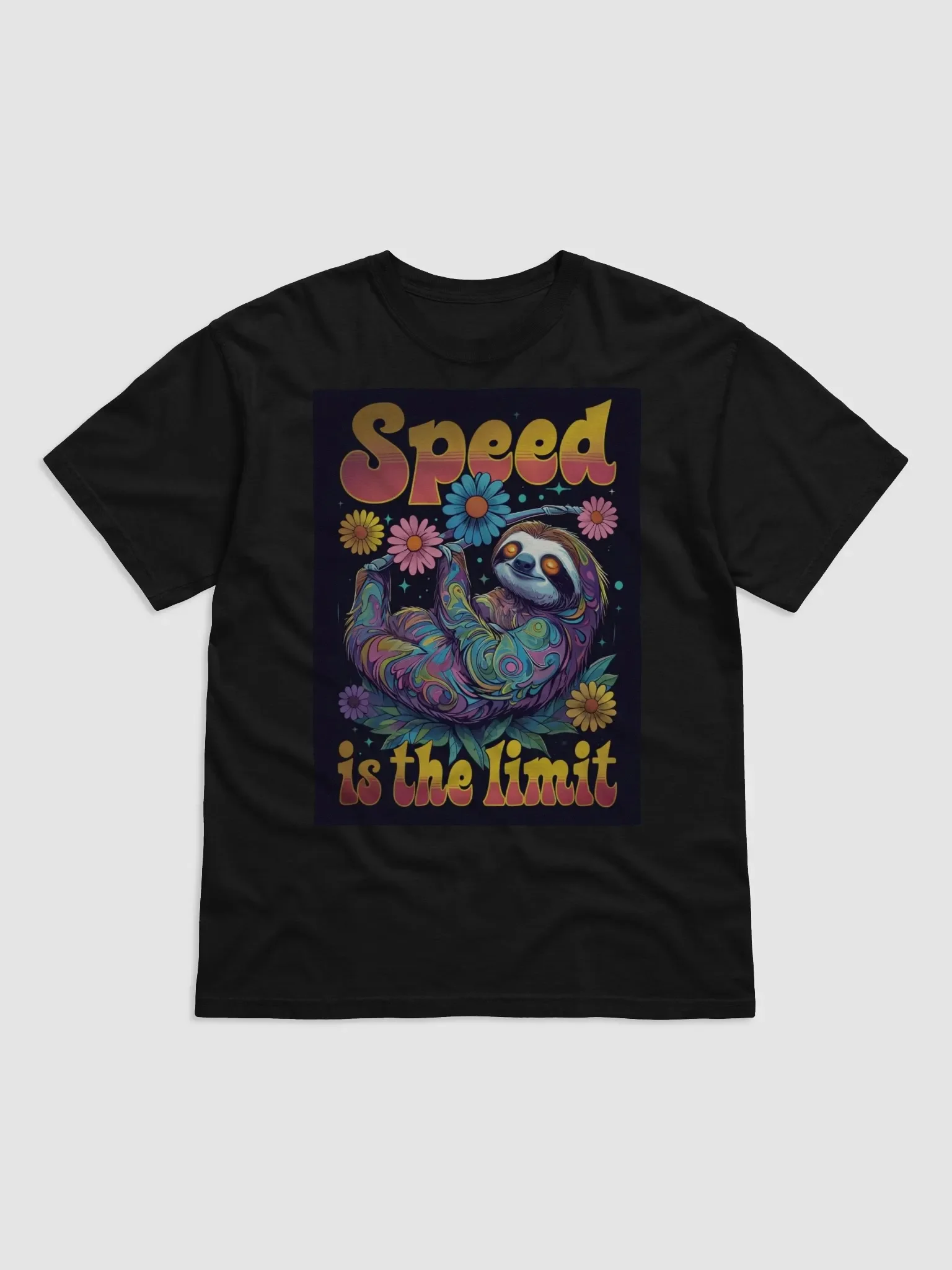 Psychedelic Sloth: Speed is the Limit T-Shirt product image (1)