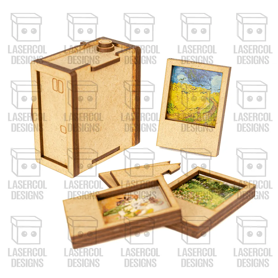 Instant Camera Photo Frames Box - Laser Cut Files product image (8)