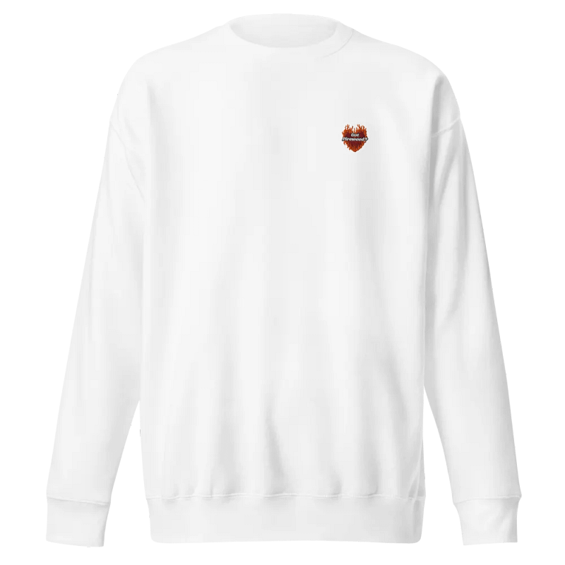 Flaming Heart - Got Firewood? | Embroidered Sweatshirt