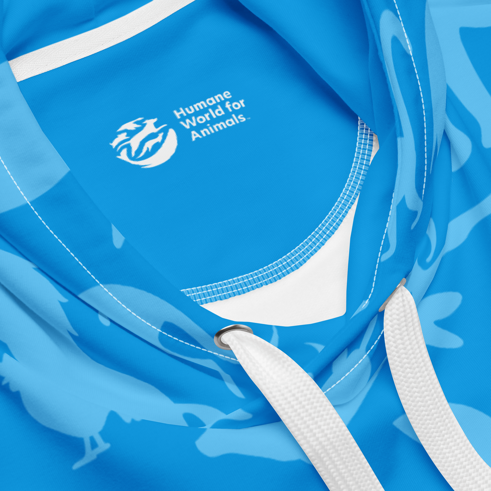 Animal Print Hoodie - Blue on blue product image (4)