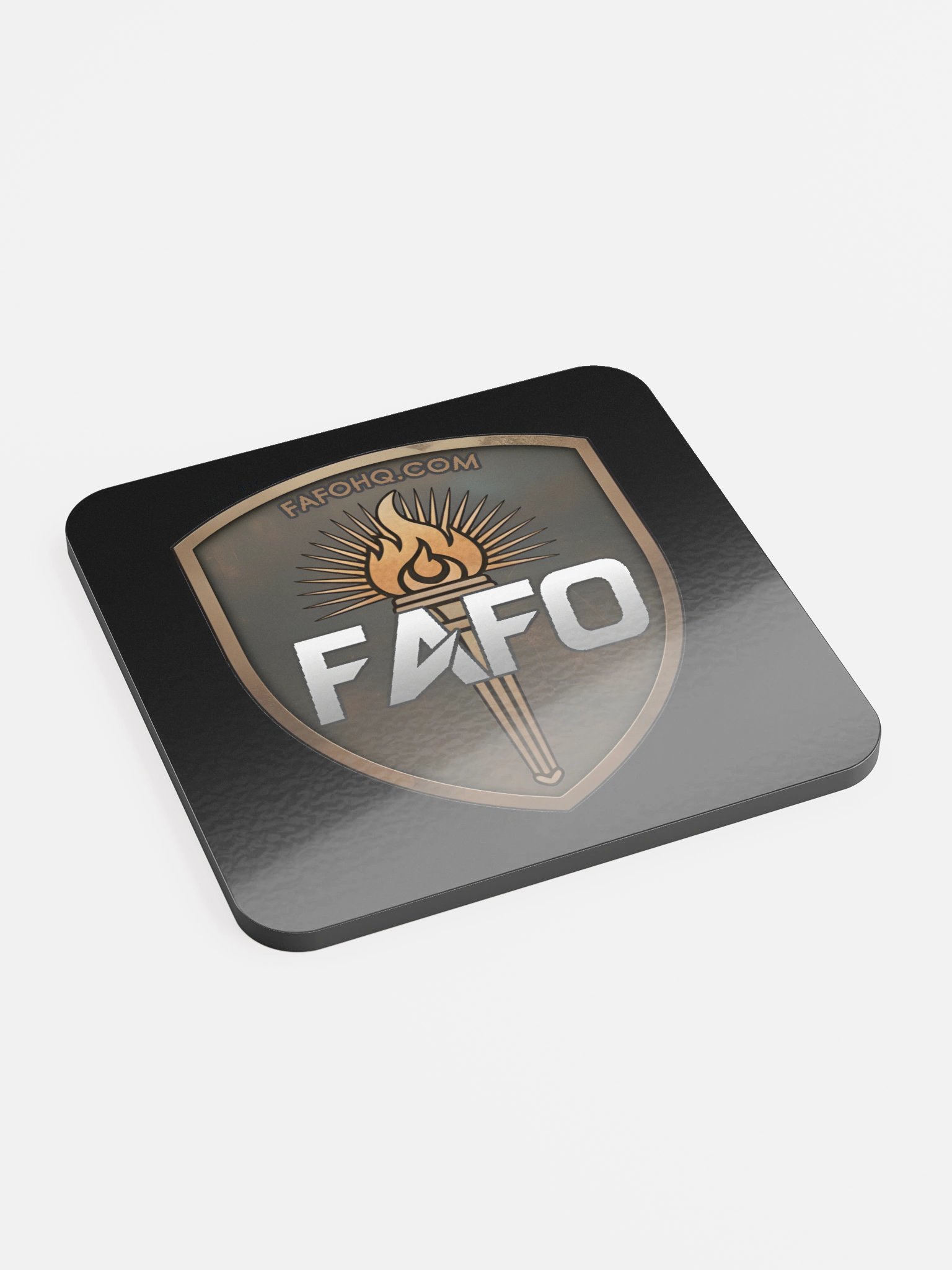 Funky FAFO Torch Emblem Coaster product image (2)
