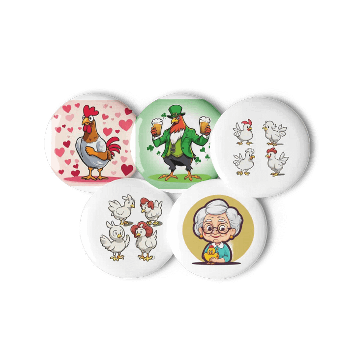 Chicken Joy Pin Button Set product image (2)