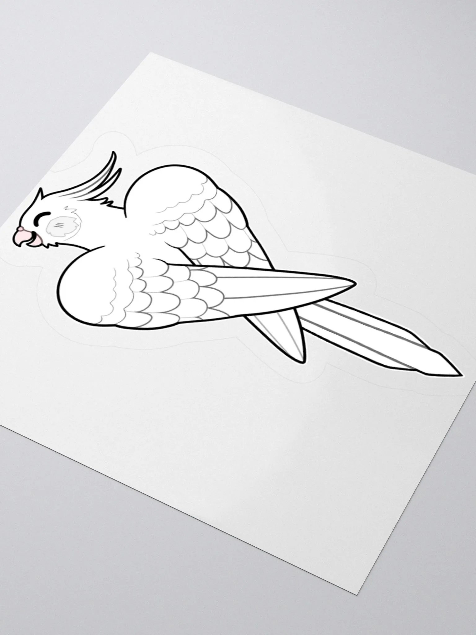 PRETTY BIRD STICKER (White) product image (12)