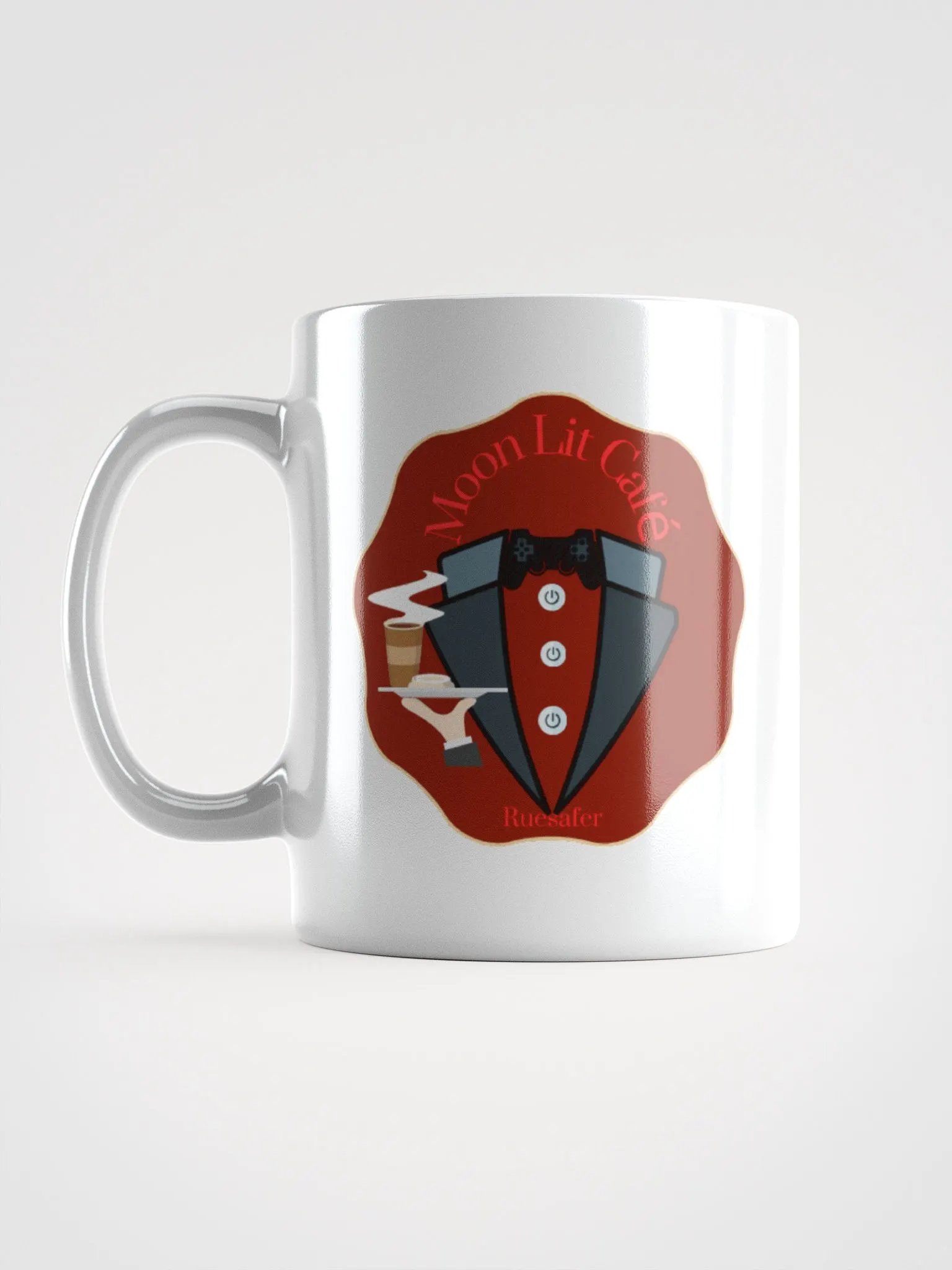 Moon Lit Cafe - White Glossy Mug product image (6)