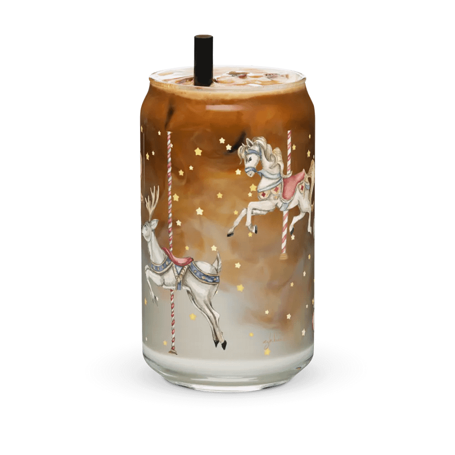 Midnight Circus Carousel Glass Can | 16oz – Unique & Stylish Drinkware product image (11)