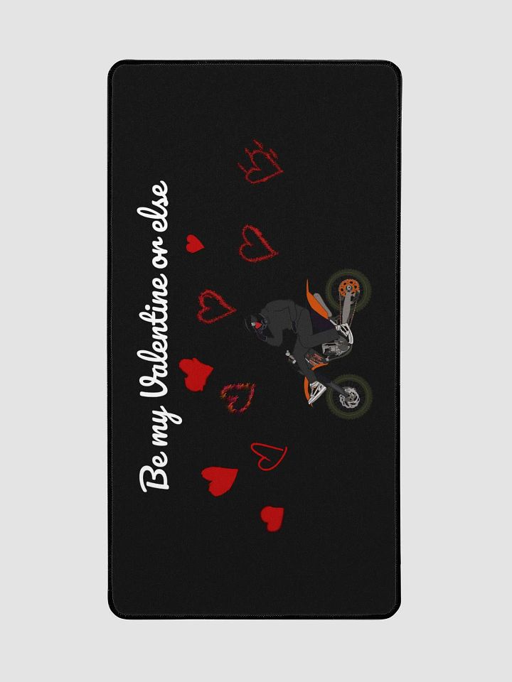 Be my Valentine or else Mousepad w/ Hearts, and Logo L product image (2)