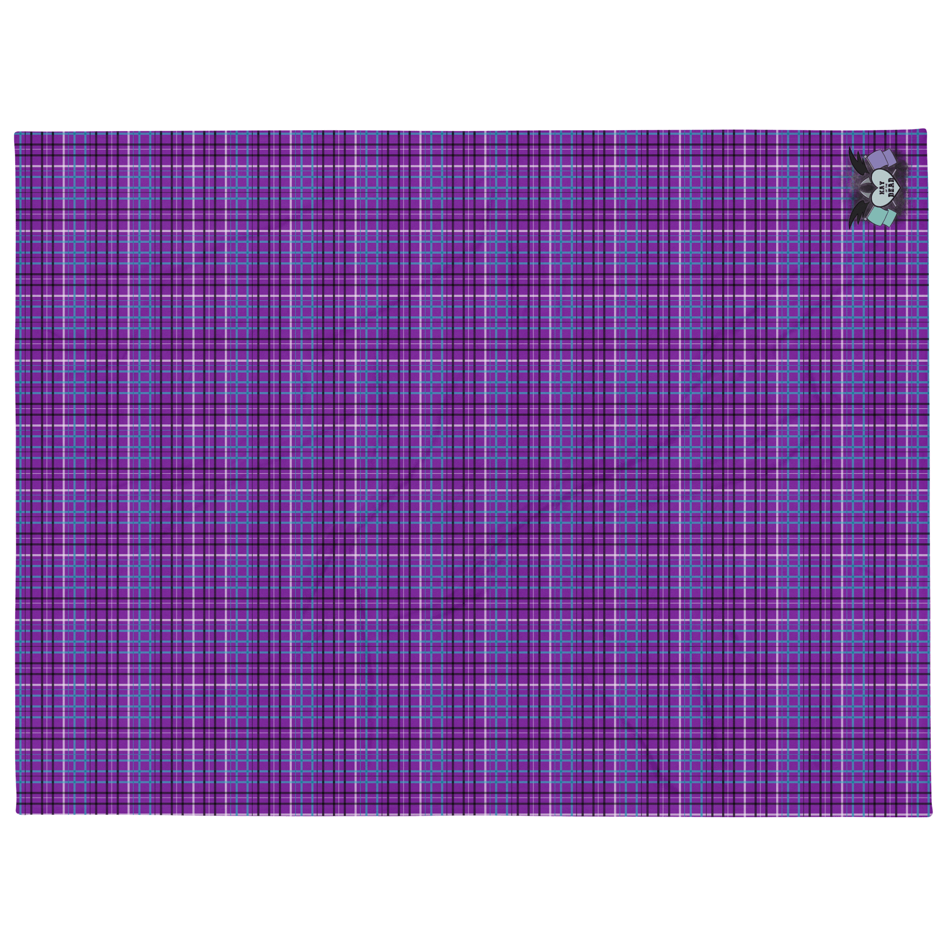 Purple Plaid Throw Blanket product image (1)