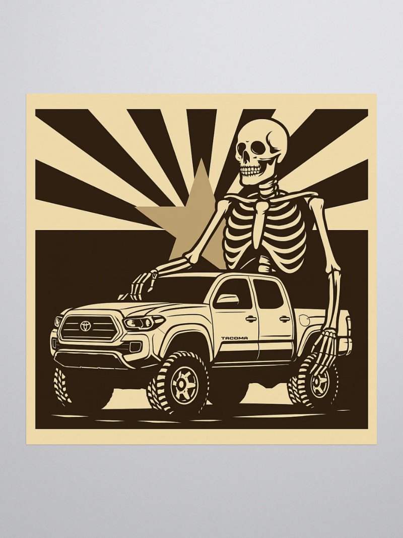 AZ Tacoma Skeleton Sticker