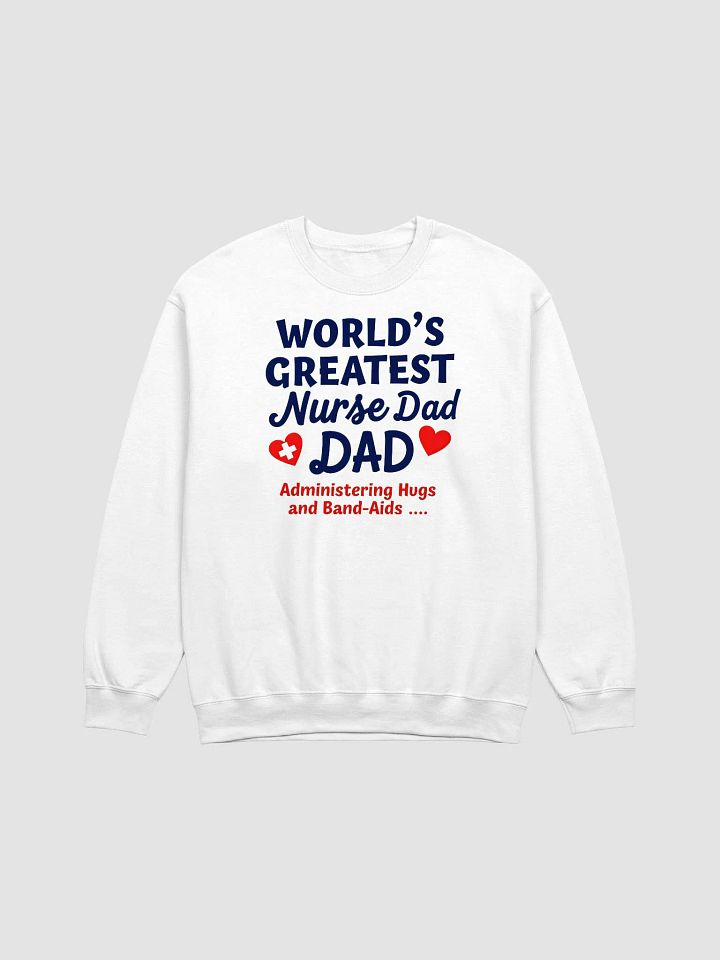 World's Greatest Nurse Dad Crewneck Sweatshirt product image (3)