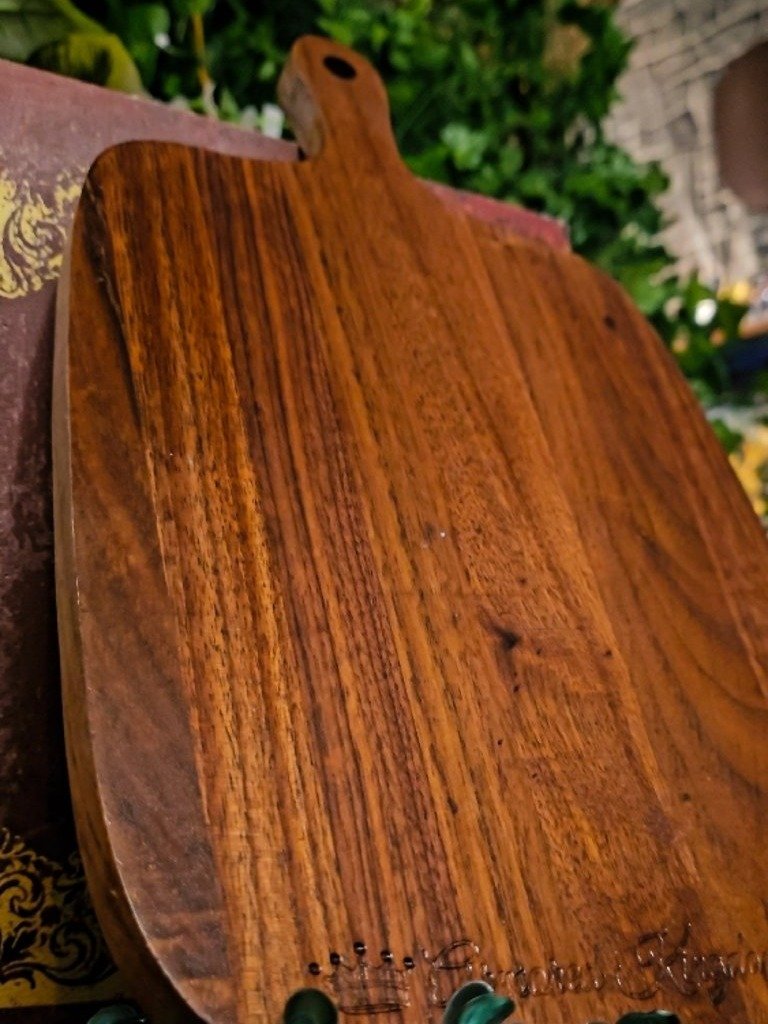 The Armored Kingdom Signature Engraved Walnut Cutting Board-100% Sustainable American Wood Hand Finished-Reversible-Odor Resistant-Easy Clean-Perfect for Kingdom Feasts Meal Prep product image (4)