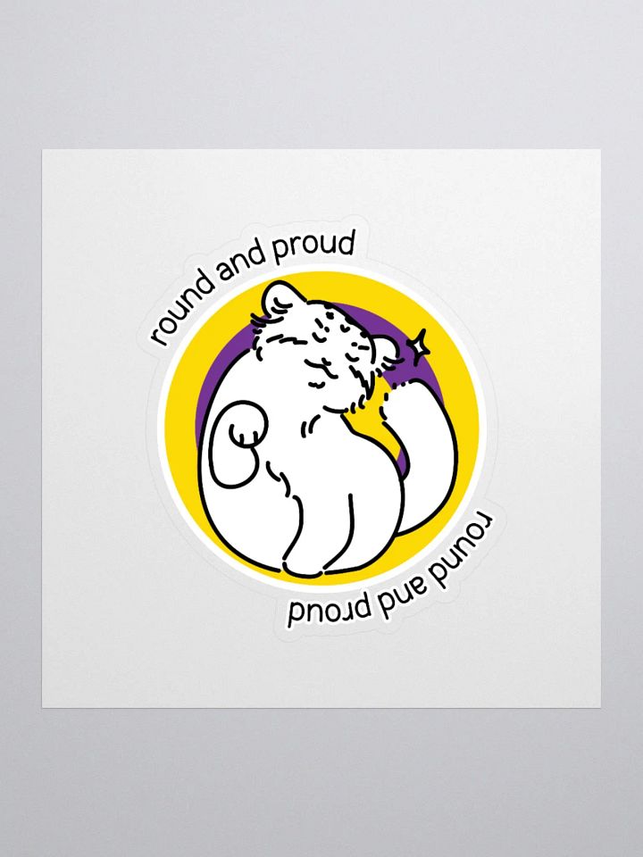 Round and Proud Manul Intersex Version - Sticker product image (2)