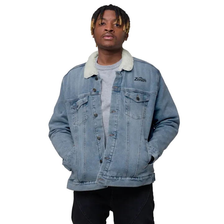 Zenith Midnight Mystery Unisex Sherpa Denim Jacket product image (2)