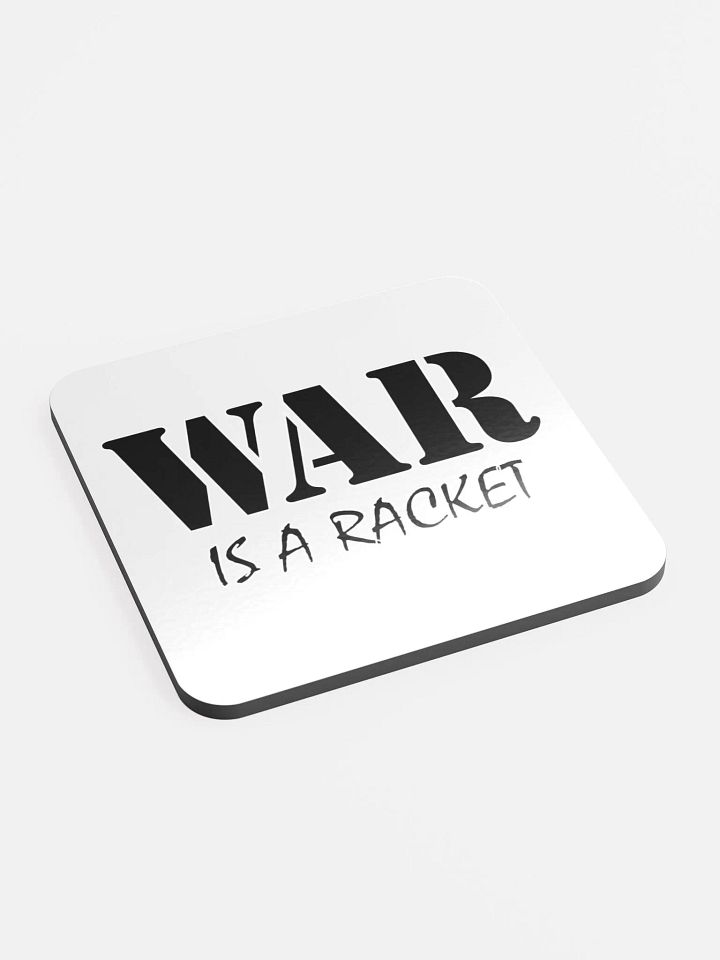 War Is A Racket - Glossed Cork Coaster product image (1)