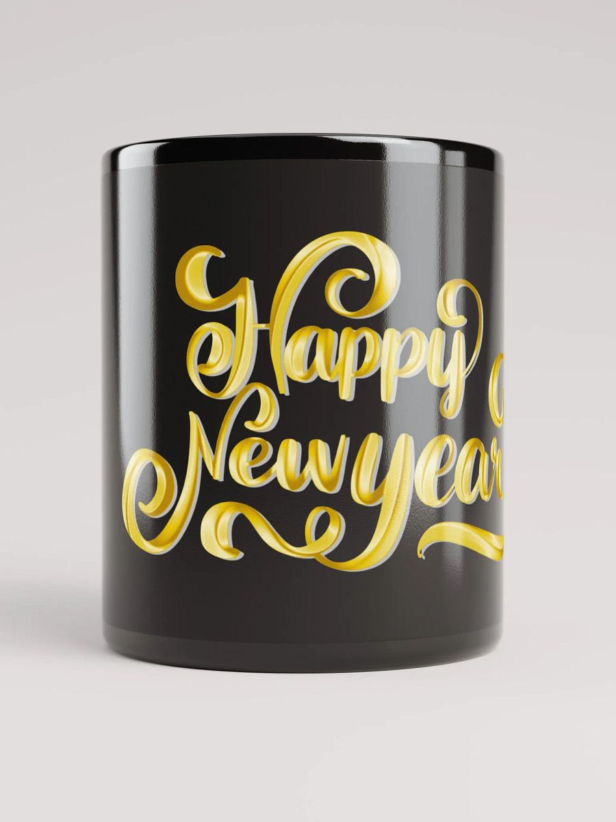 Black Glossy Mug - Happy new year product image (10)