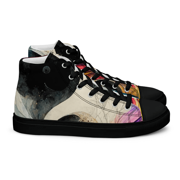 Celestial Swirl Women's canvas High Tops product image (2)