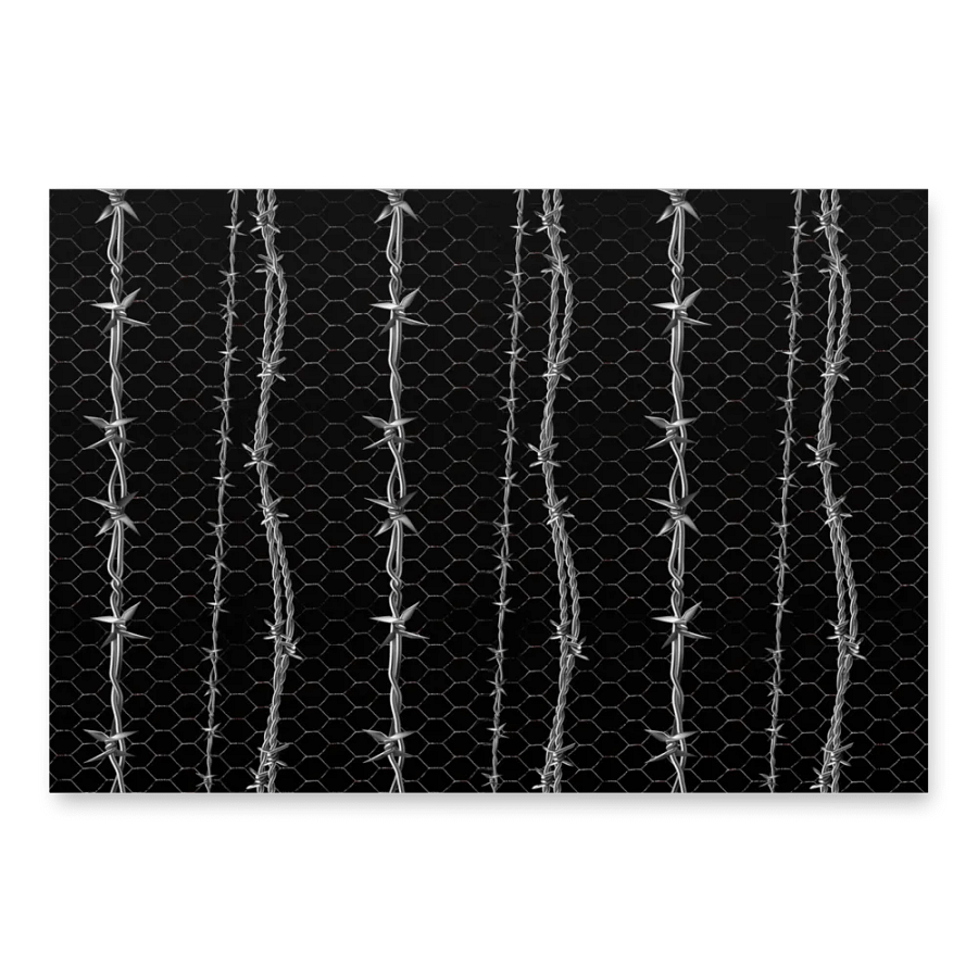 Barbed and Chicken Wire Wrapping Paper Sheets product image (8)
