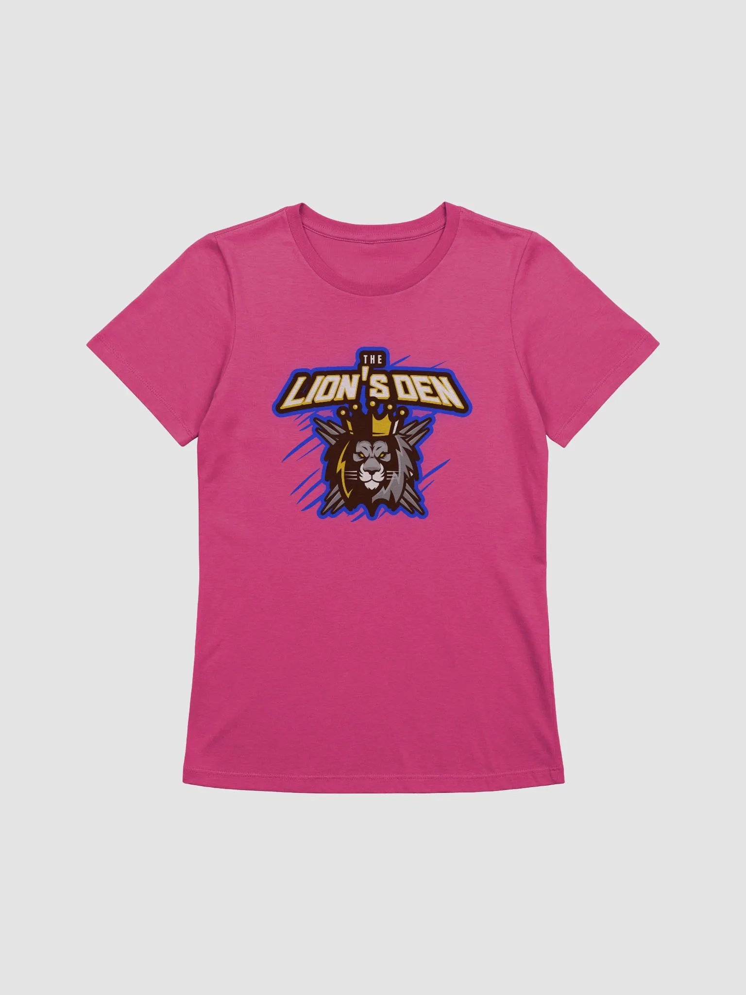 Women's Lion's Den Relaxed Fit T-Shirt (Berry/Blk/Navy/DrkGrey/Poppy) product image (1)