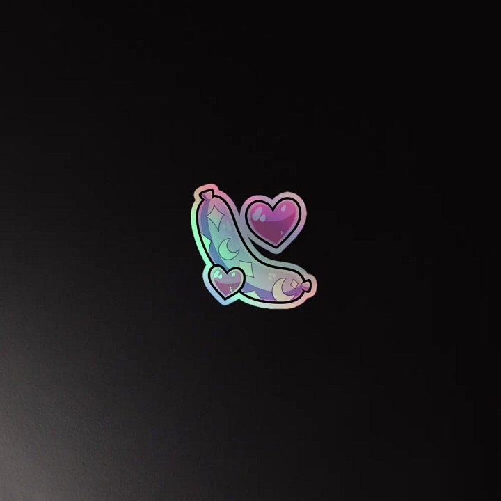 Moon Sausage Holo-sticker product image (4)