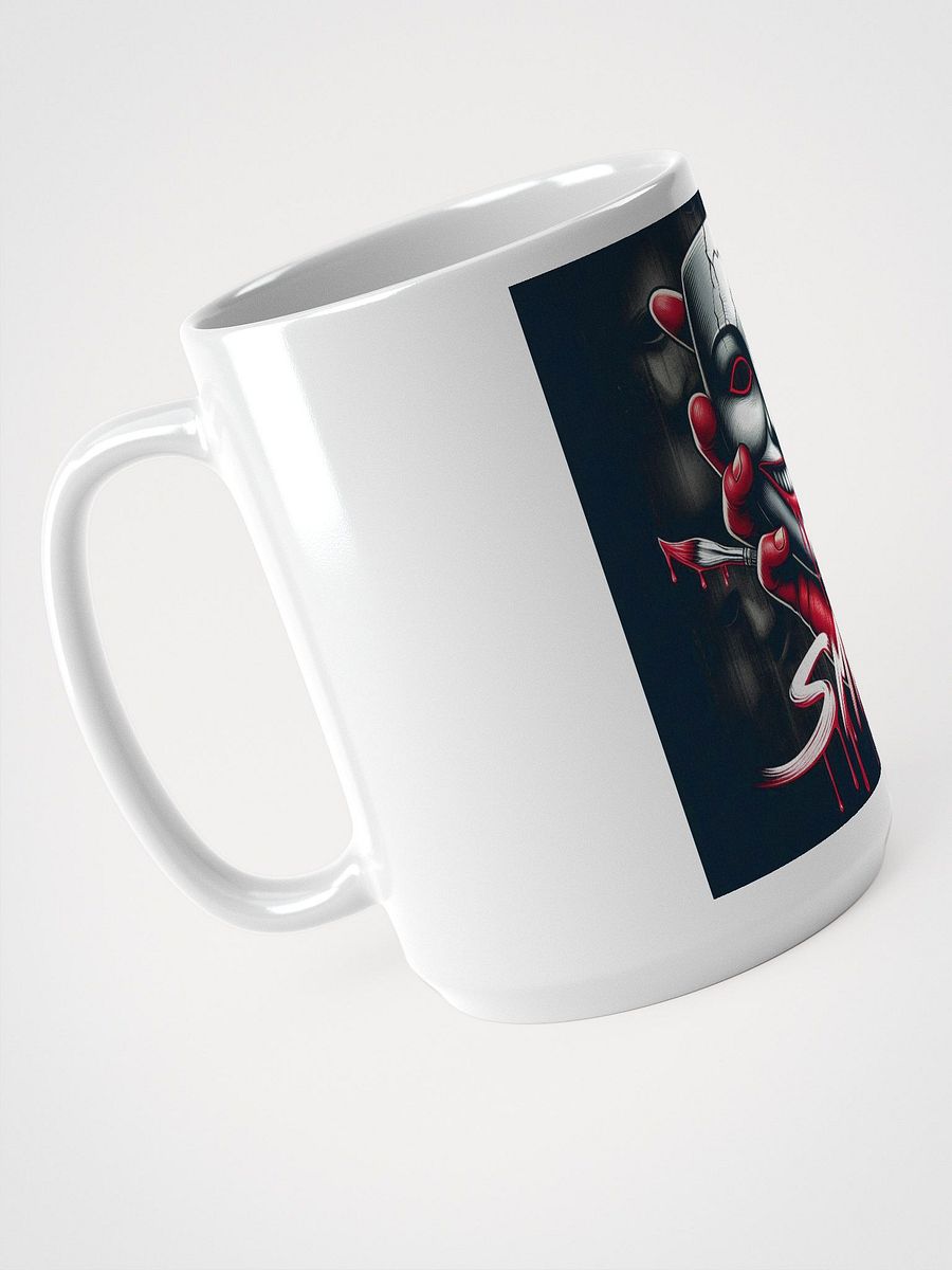 Feathered AD Logo White Glossy Mug product image (3)