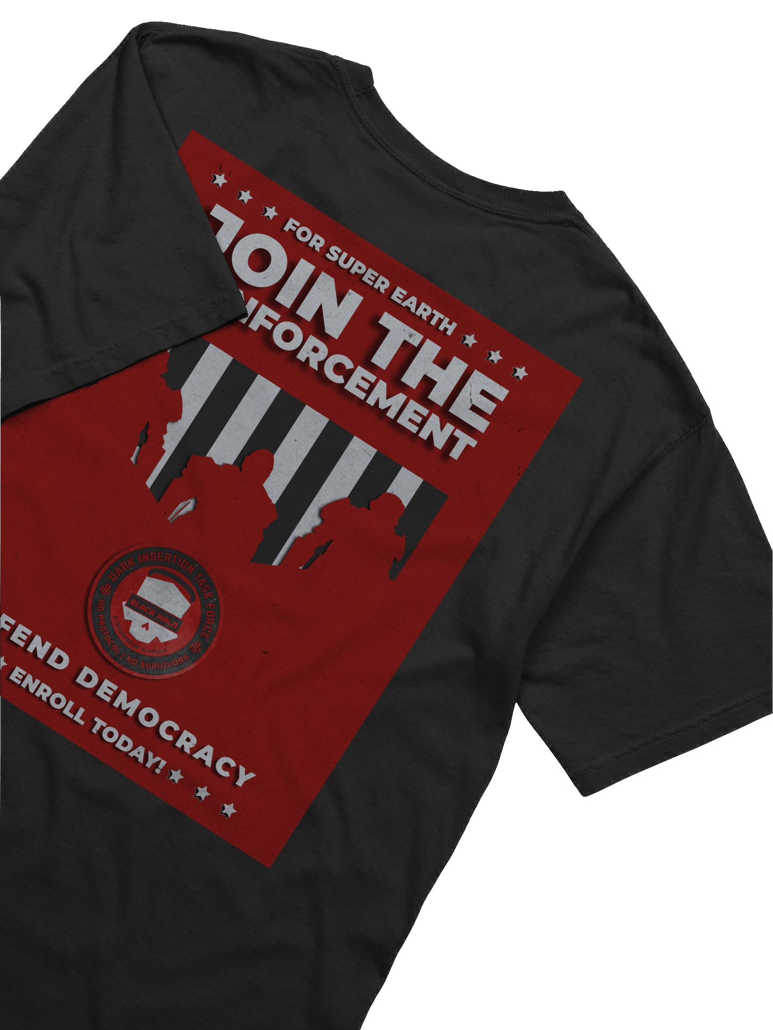 Black Halo Recruitment Poster T-Shirt product image (6)