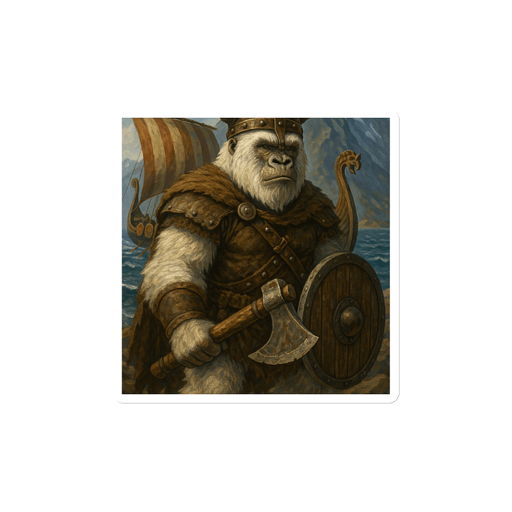 Gorilla Viking Adventure Magnet product image (2)