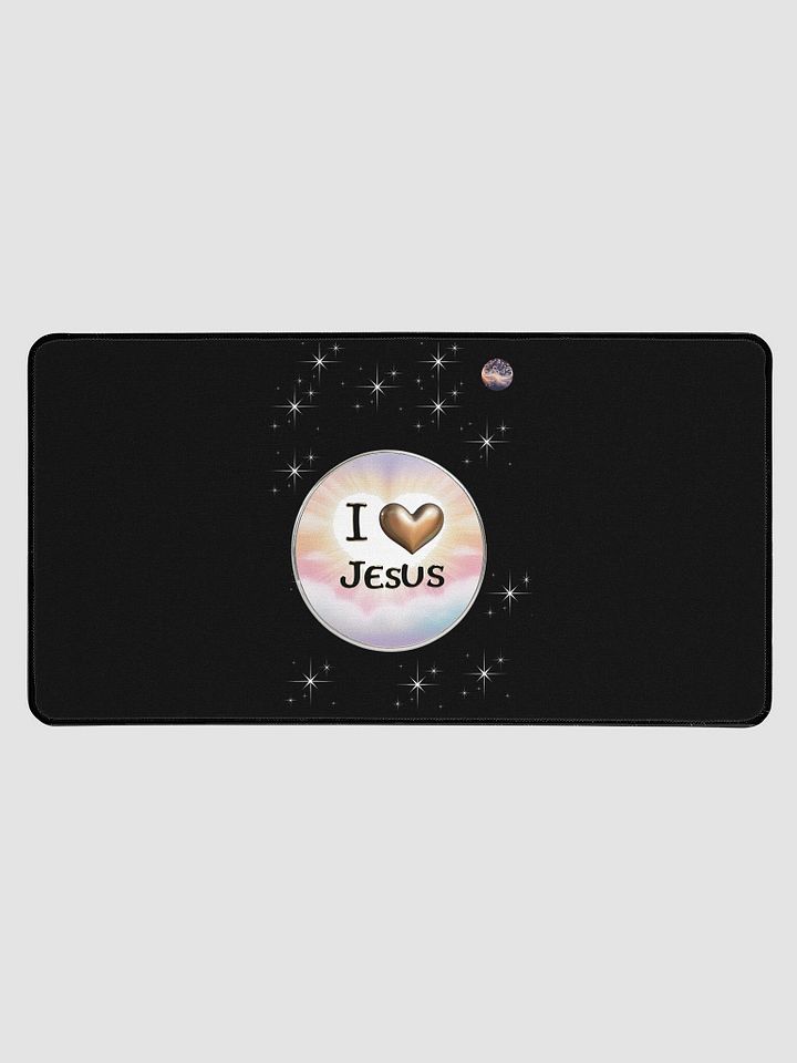 Celestial I love Jesus Desk Mat product image (1)