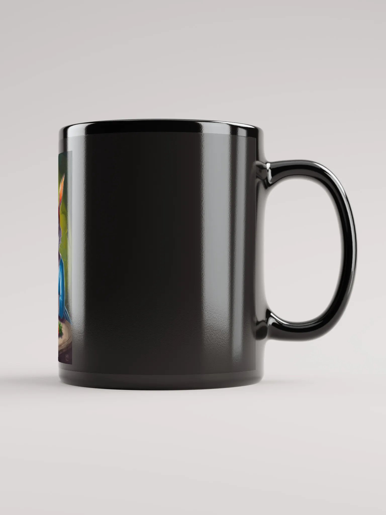 Black Godliness & Gain Glossy Mug product image (1)