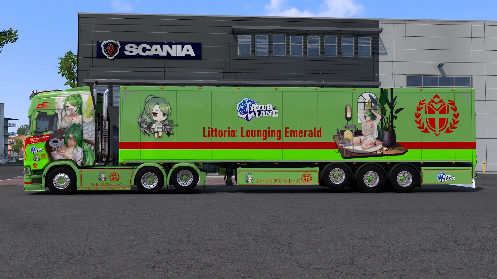 [ETS2] RN Littorio (Lounging Emerald) - Azur Lane [Combo Skin] product image (4)