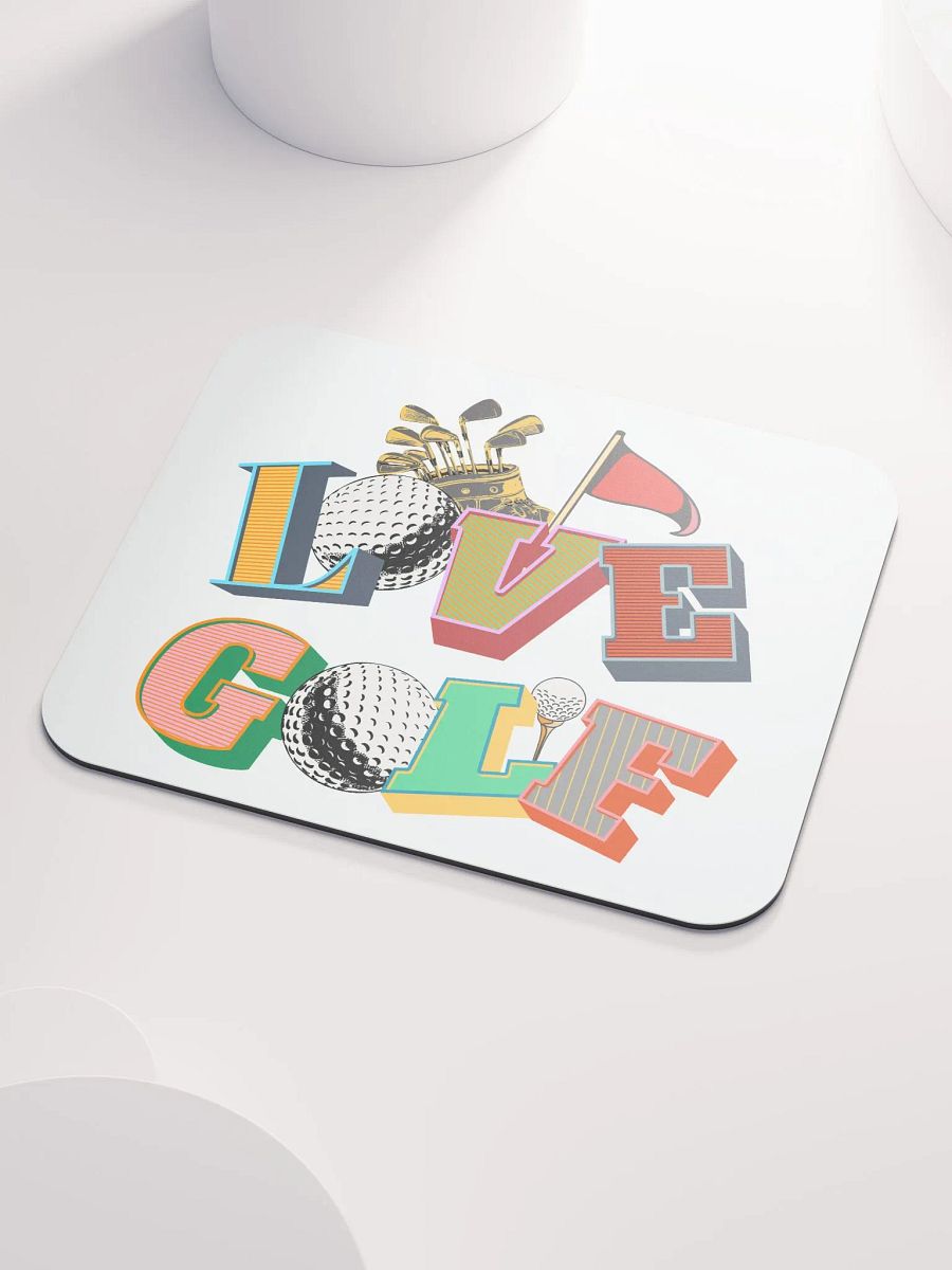 Love Golf Block Letter Delight Mouse Pad product image (3)
